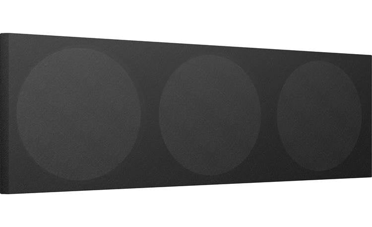 KEF Q650c Black Cloth Grille Magnetically attaches to the front of the speaker