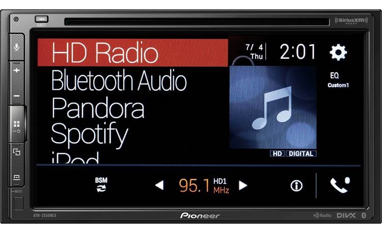 Pioneer AVH-2550NEX DVD receiver at Crutchfield Canada