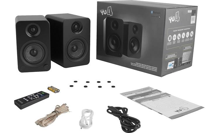 Kanto YU4 (Matte Black) Powered stereo speakers with Bluetooth