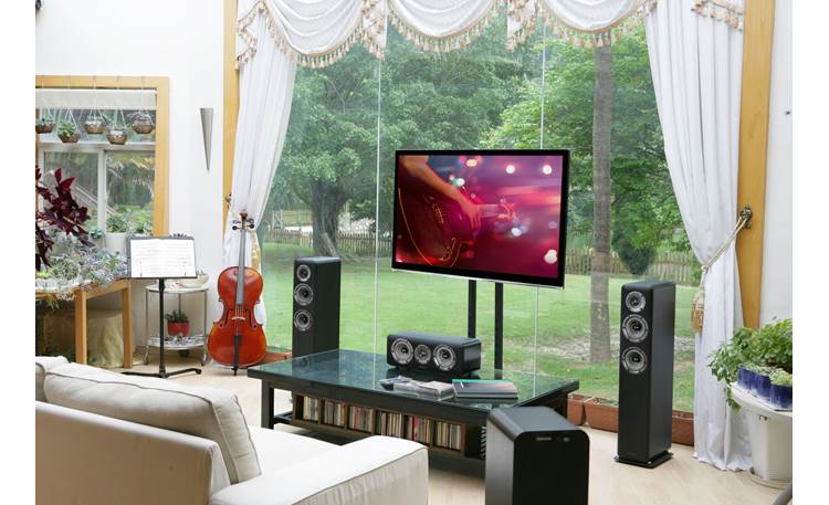 Wharfedale D330 Shown as part of a Wharfedale home theater system