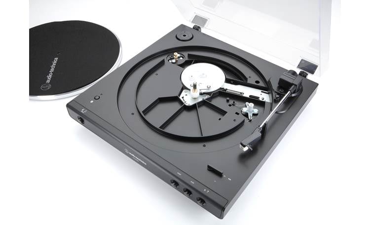 Audio-Technica AT-LP60XBT (Black) Fully automatic belt-drive turntable with  built-in phono preamp and wireless Bluetooth® audio output at Crutchfield  Canada