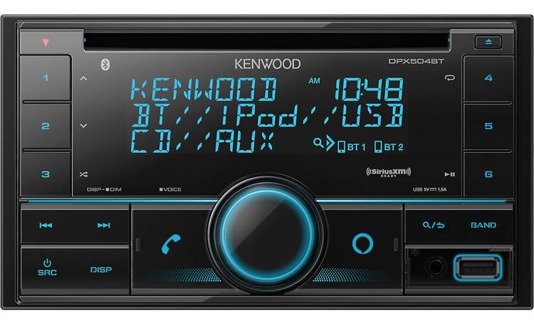 Kenwood DPX504BT You can use this receiver's big buttons, Alexa voice control, or Kenwood's Remote app to get to your music