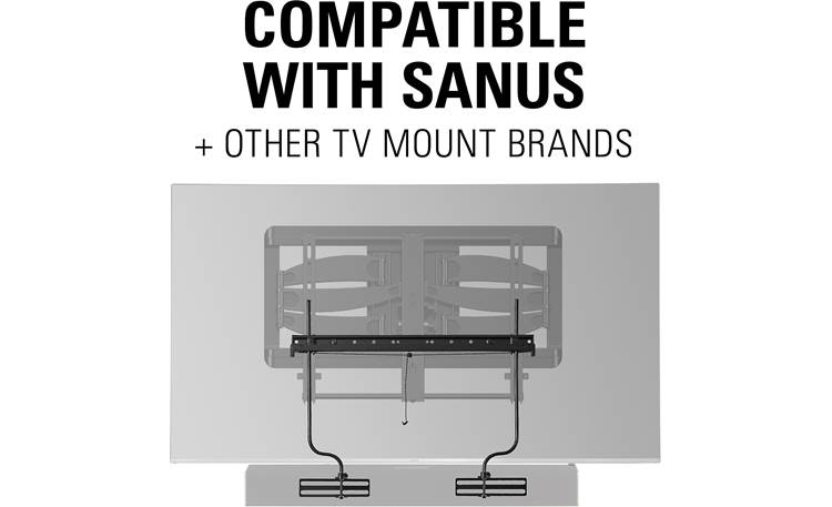 Sanus SASB1 Attach your sound bar to your TV mount at Crutchfield