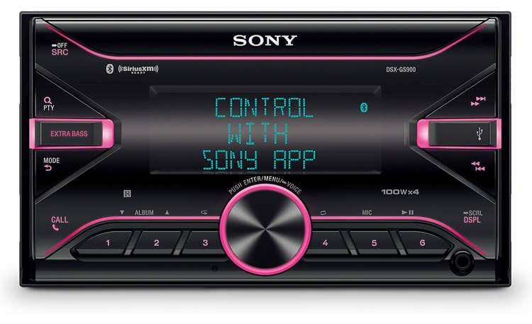 Sony DSX-GS900 Dual-zone variable color illumination allows you to pick the color scheme you want!