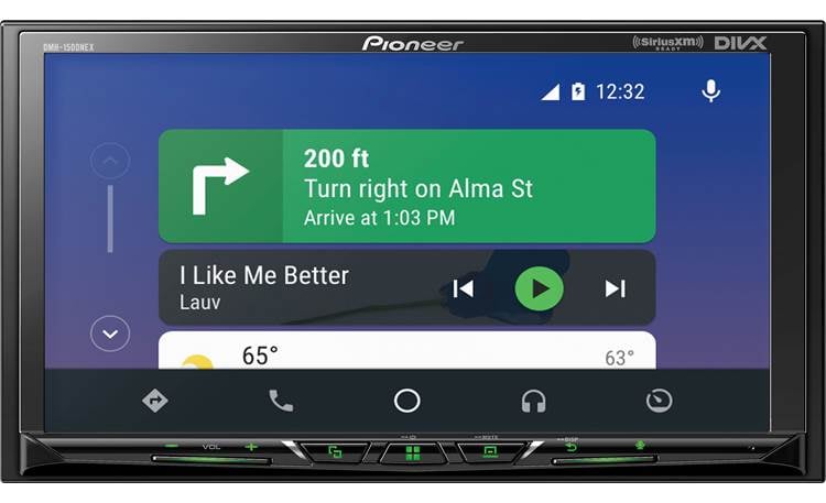 Pioneer DMH-1500NEX Navigation through Apple CarPlay or Android Auto