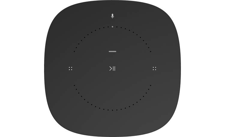 Sonos One Black - top-mounted control buttons