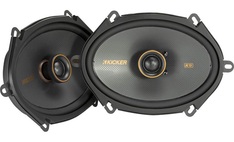 KICKER 46CSS684 550W 6x8 CSS 2-Way Component Car Stereo Speaker System – 75W RMS, 6x8 Inch