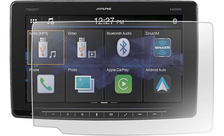 Alpine KTX-HF11 keeps your screen free from damage and smears (radio not included!)