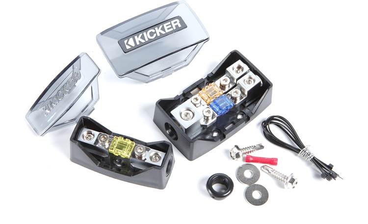 Kicker 46PKD4 4-gauge dual amplifier power wiring kit