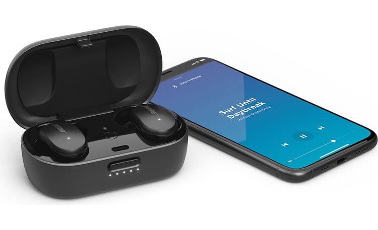 Bose QuietComfort® Earbuds The charging case banks enough power to recharge the earbuds twice
