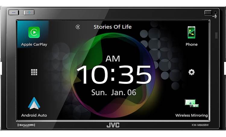JVC KW-M865BW Add wireless Apple CarPlay and Android Auto