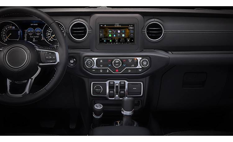 Alpine Restyle i407-WRA-JL The generous 7" screen looks at home in your Jeep's dash