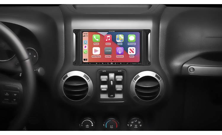 Alpine Restyle i407-WRA-JK Apple CarPlay is just one of many benefits of the i407-WRA-JK Restyle receiver