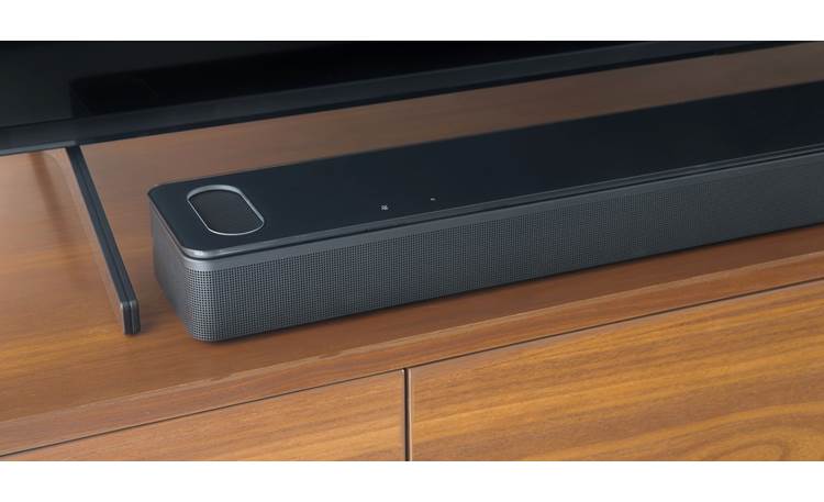 Bose® Smart Soundbar 900 Mute and power controls on the top of the sound bar