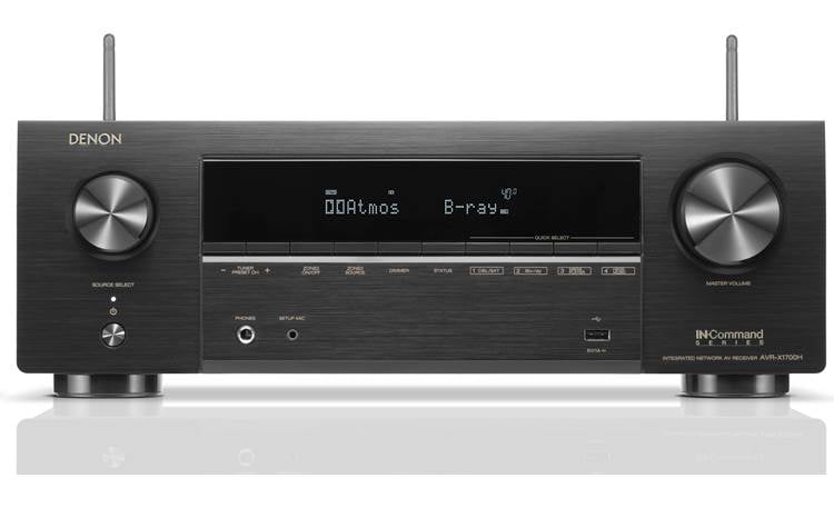 Denon AVR-X1700H Front-panel inputs and controls 
