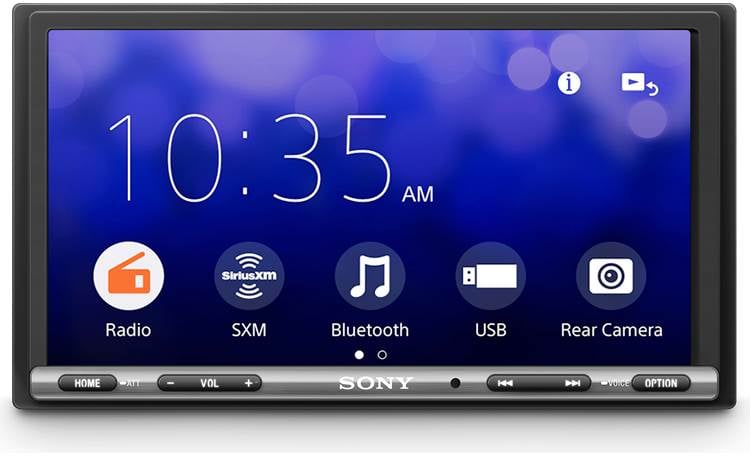 Sony XAV-AX3200 Step up smartphone control with Apple CarPlay, Android Auto, and WebLink