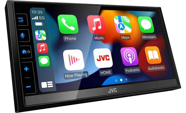 JVC KW-M785BW Wired or wireless Apple CarPlay in action