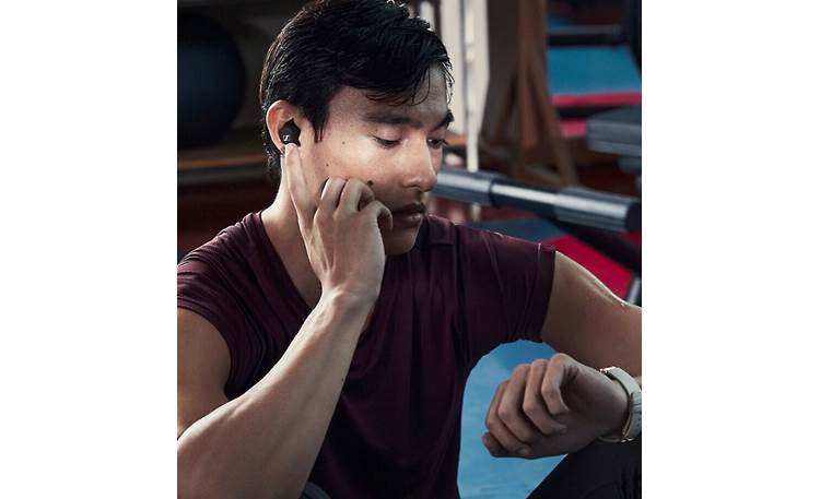 Sennheiser SPORT True Wireless Touch controls on each earbud let you answer calls and control music