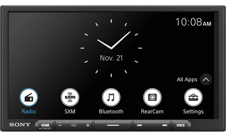 Sony XAV-AX4000 Use the touchscreen or buttons to navigate the stereo