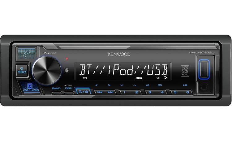 Kenwood KMM-BT232U This receiver's shallow depth enables it to fit in many vehicles.