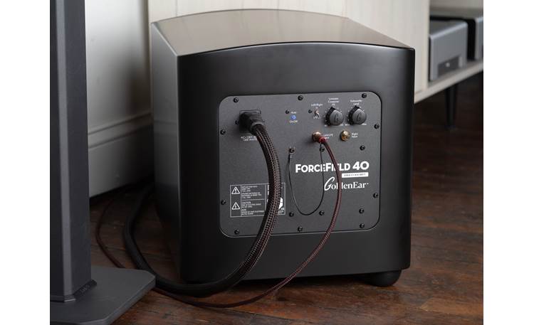 GoldenEar ForceField 30 Left input doubles as a LFE (mono-RCA) connection