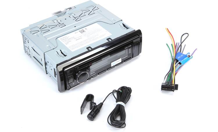 Kenwood Excelon KDC-X705 Shown with included Bluetooth microphone and wiring harness
