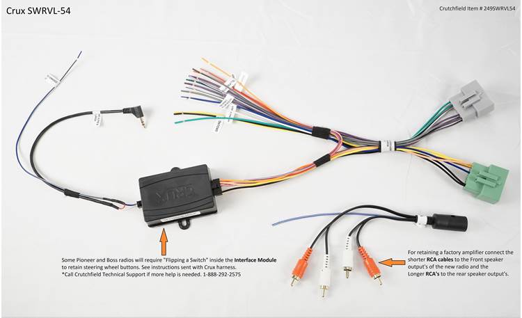CRUX SWRVL-54 Wiring Interface Other