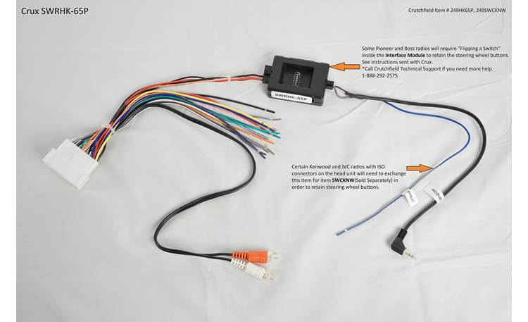 Crux SWRHK-65P Wiring Interface Other