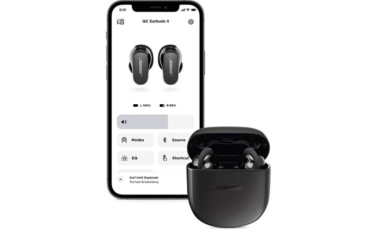 Bose QuietComfort® Earbuds II The optional Bose Music app gives you control over noise cancellation modes and sound