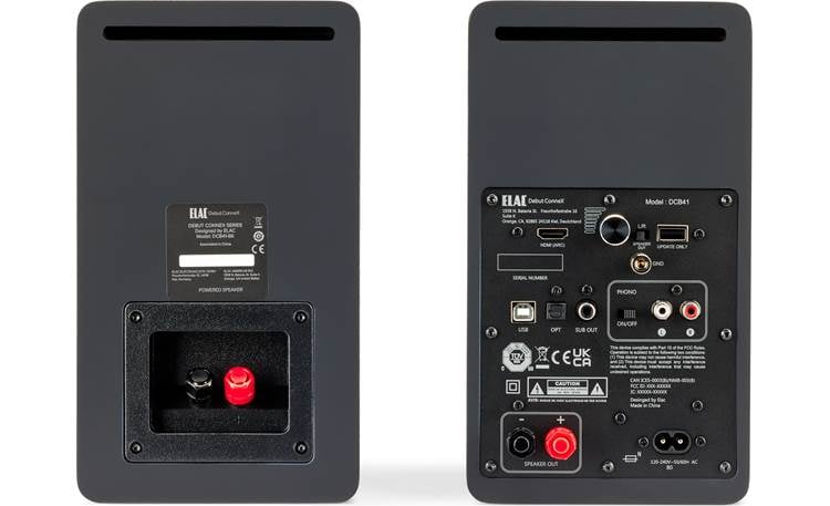 ELAC Debut ConneX DCB41 (Walnut) Powered bookshelf speakers with