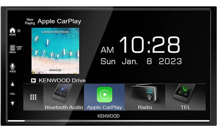 Kenwood DMX8709S Wireless Android Auto and Apple CarPlay let you access your apps untethered