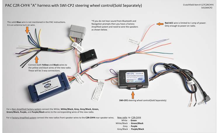 PAC C2R-CHY4 Wiring Interface Other