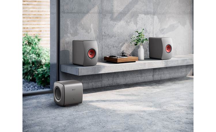 KEF KC62 Compact, minimalist design matches most rooms (bookshelf speakers sold separately)