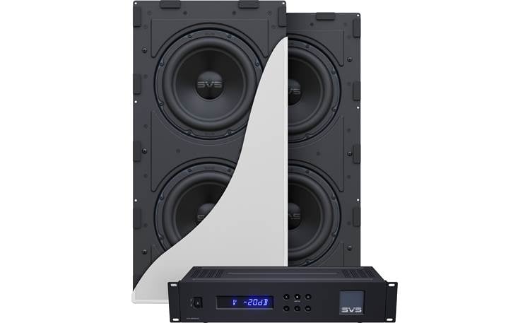 SVS 3000 In-wall Dual Subwoofer System Pair of enclosures with dual 9" woofers and a matching amplifier