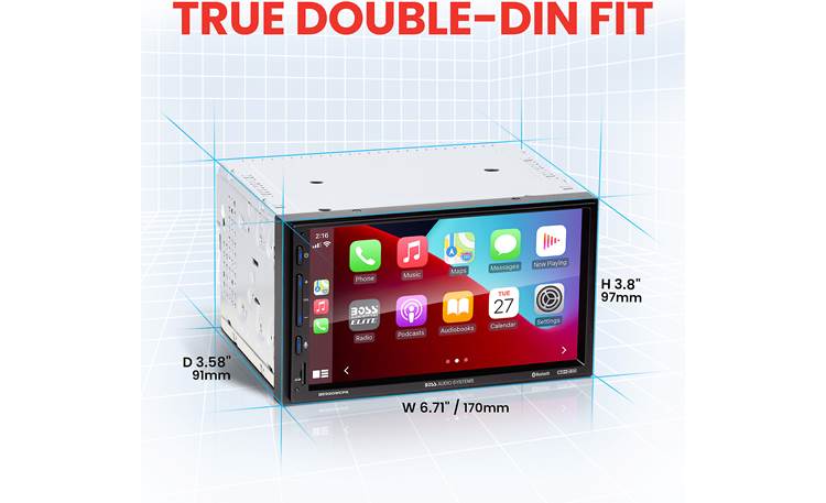 Boss Audio BE920WCPA Dimensions