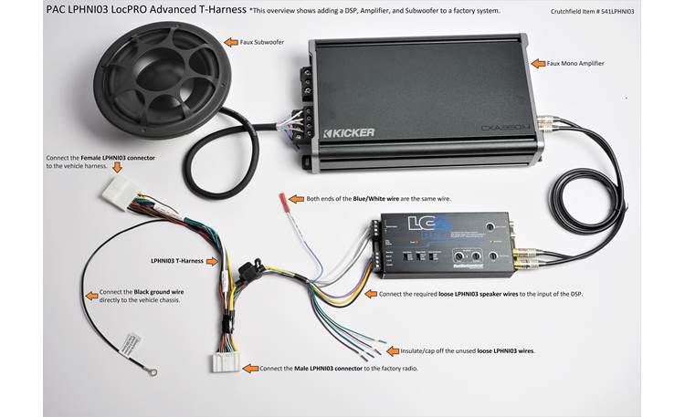 PAC LPHNI03 LocPro Advanced T-Harness T-harness for adding an