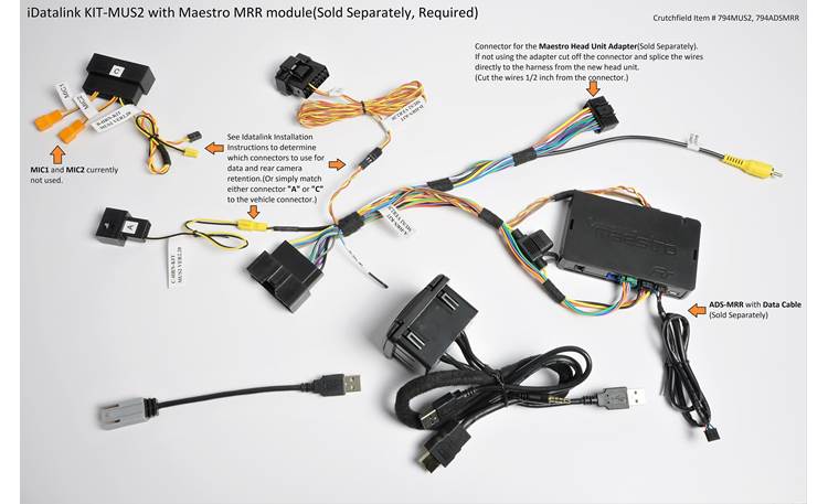 Pioneer Autoradio CD Bluetooth USB set di installazione per Dodge RAM