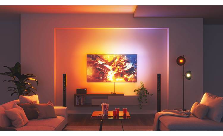 Nanoleaf 4D Screen Mirror + Lightstrip Kit The camera recognizes the colors displayed on your TV so the backlight can mimic and extend them