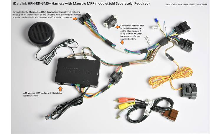 iDatalink HRN-HRR-GM5 Vehicle-specific Harness Tech Graphic 