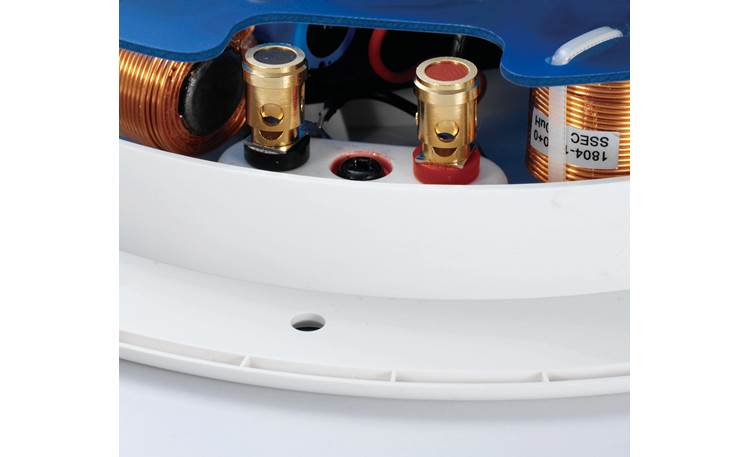 KEF Ci160TR Close-up view of spring-clip connectors