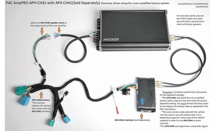 PAC APH-CH42 AmpPro Harness Other
