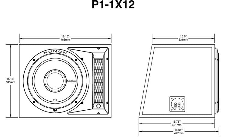 Rockford Fosgate P1-1X12 Punch P1 12
