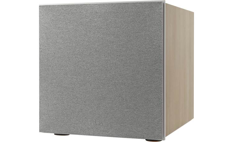 JBL Stage 220P Angled left, with grille
