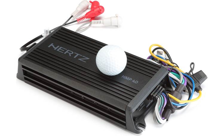 Hertz HMP 4D Golf ball shown for scale 
