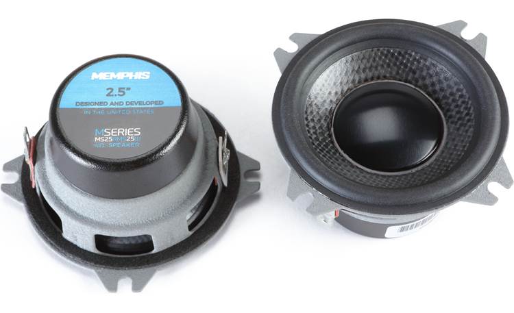 Memphis Audio MS25 View of neodymium magnet and basket construction