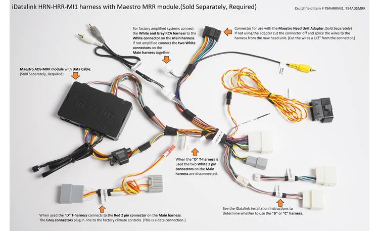 iDatalink HRN-HRR-MI1 Vehicle-specific Harness Tech Graphic 
