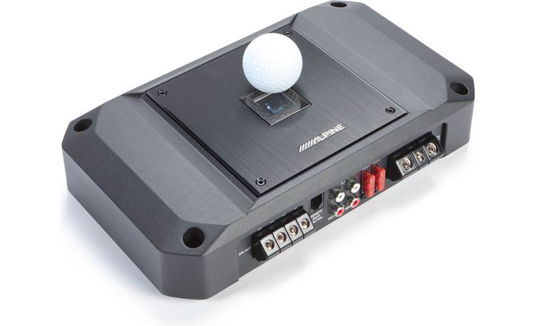 Alpine R2-A75M golf ball shown for scale 