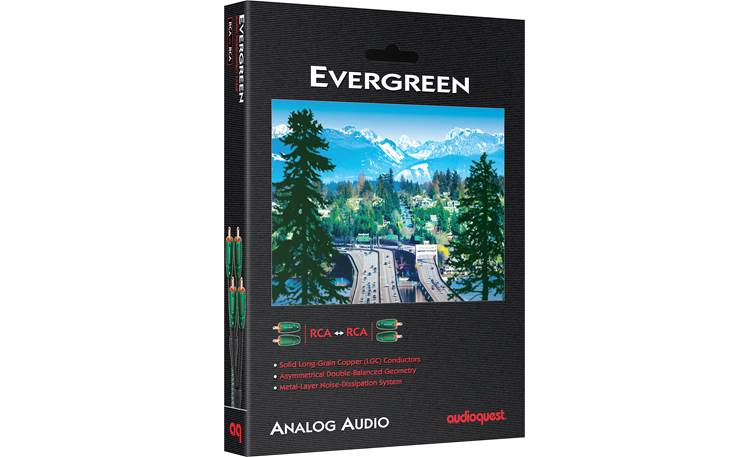 AudioQuest Evergreen (1 meter/3.3 feet) Stereo interconnect cable with RCA  plugs at Crutchfield Canada