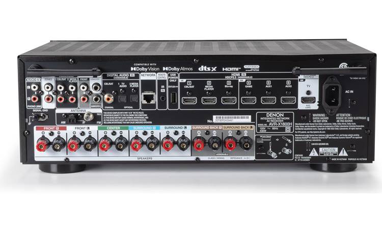 DENON AVR-X1800H AVアンプ AVR-X1800H - 7.2ch AVサラウンドレシーバー | Denon - 日本