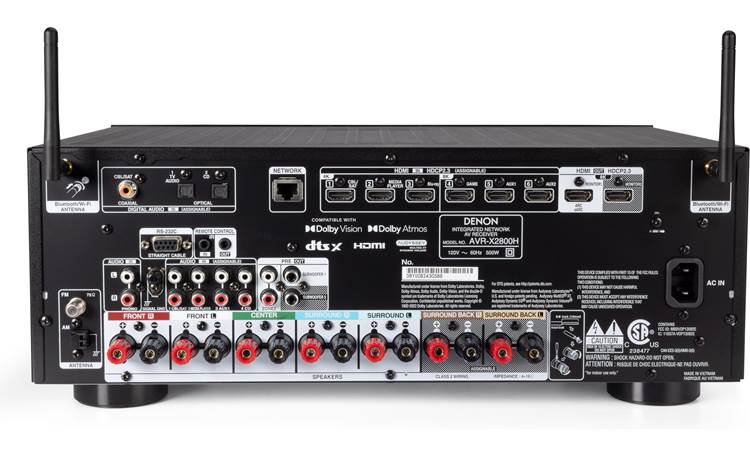 Denon AVR-X2800H 7.2-channel home theatre receiver with Dolby
